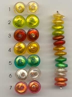 Venetian Glass, Small Disc, Foil Spacers